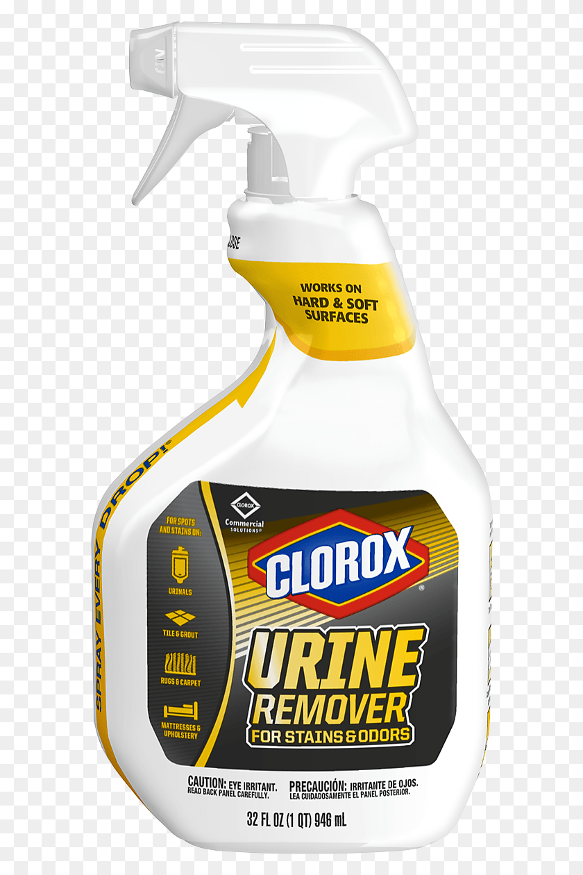 580x1200 Clorox, Label, Text, Bottle HD PNG Download