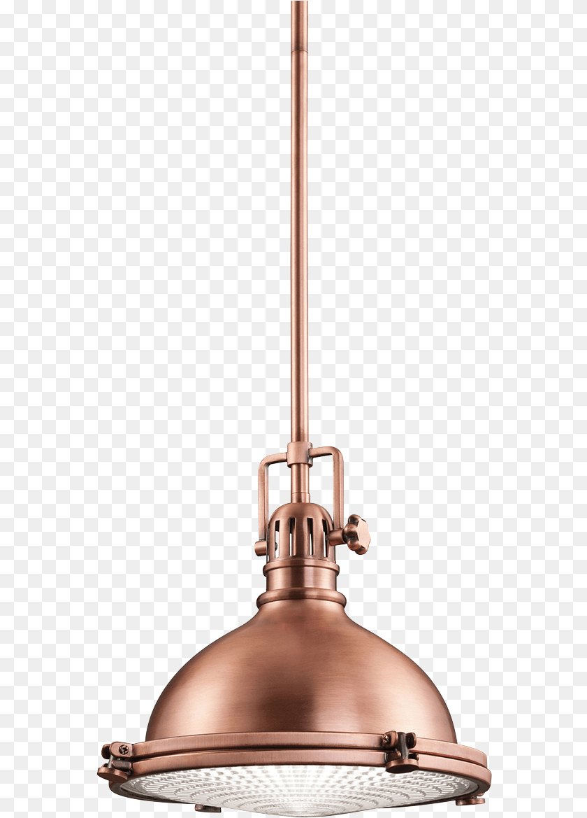 567x1169 Close Kichler Hatteras Bay Industrial Brushed Copper Medium, Bronze, Lamp, Light Fixture, Lighting Sticker PNG