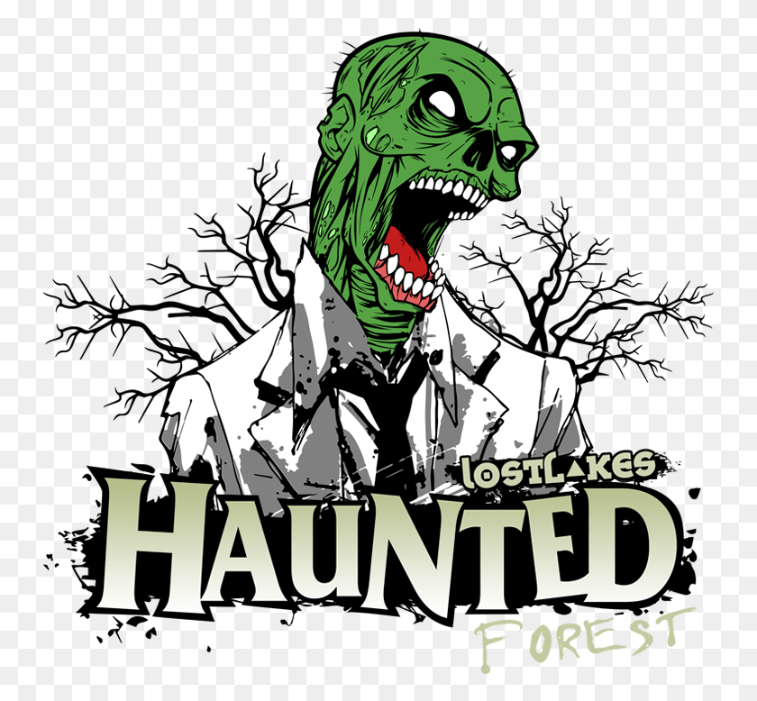 745x718 Closed 1031 Due To The Weather Lost Lakes Haunted Forest, Poster, Advertisement, Person HD PNG Download