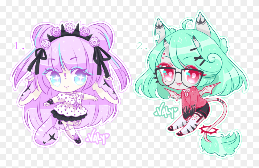 1055x656 Closed Adopts Pastel Goth Pastel Chibi Girl Goth, Graphics, Doodle HD PNG Download