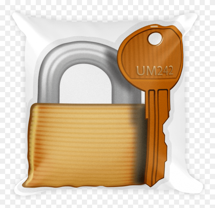 913x882 Closed Lock With Key Plywood, Cushion, Pillow, Crib Descargar Hd Png