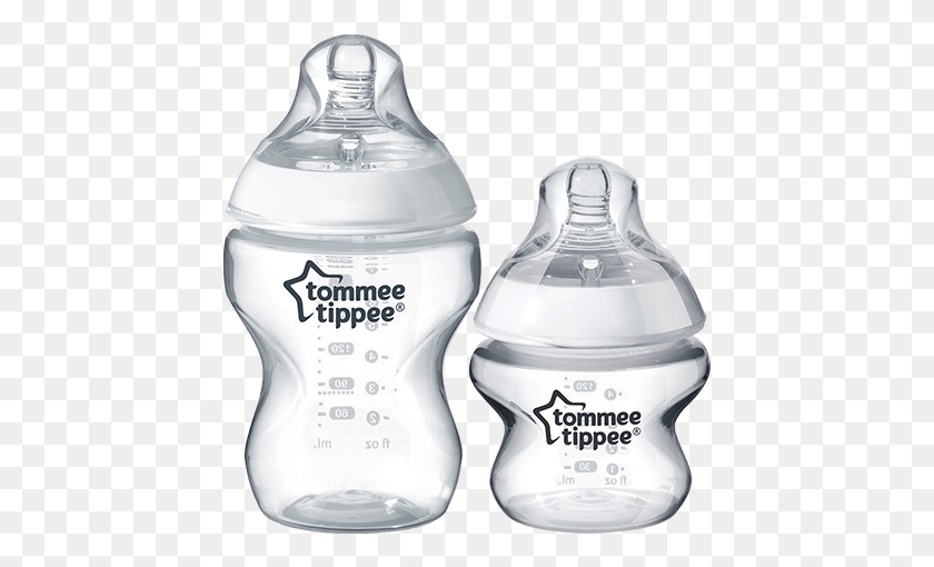 439x450 Closer To Nature Bottle Support Tommee Tippee Bottles, Shaker, Beverage, Drink HD PNG Download