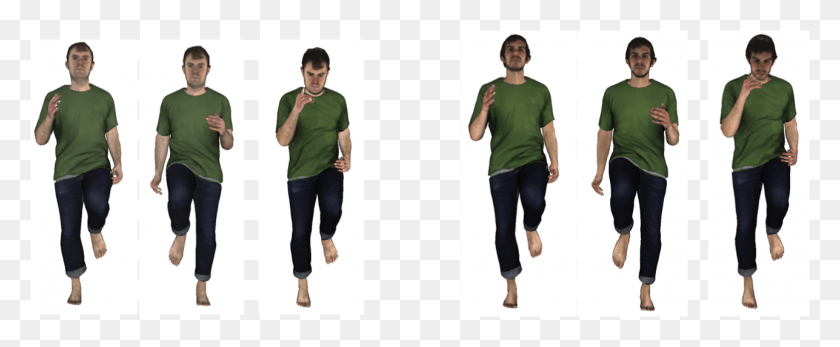 1287x474 Clothcap Enables Automatic Transfer Of 3d Clothing Human Figures With Clothes, Person, Sleeve, Long Sleeve HD PNG Download