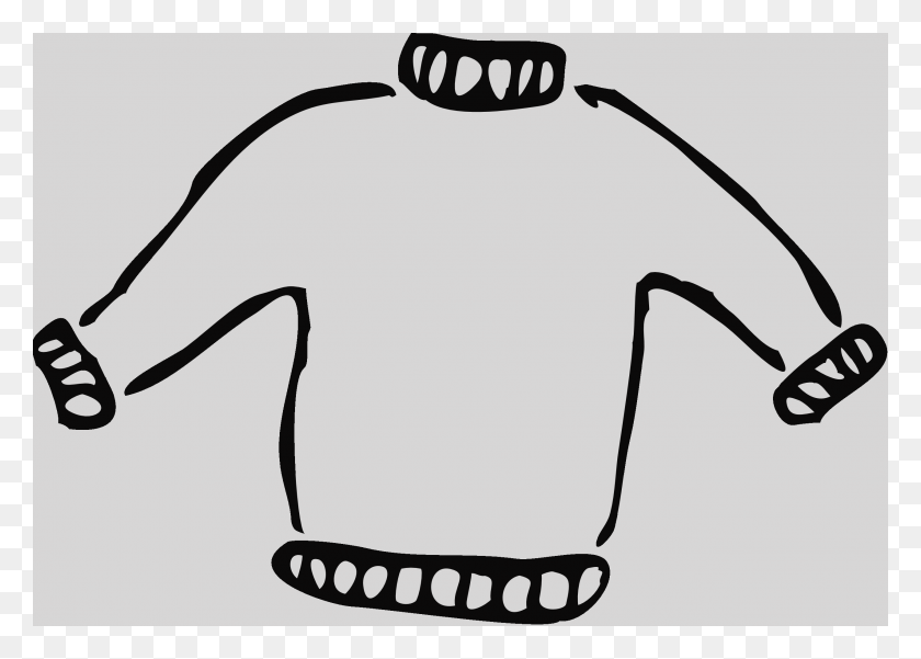 2555x1774 Clothes Clipart Black And White, Back, Clothing, Apparel HD PNG Download