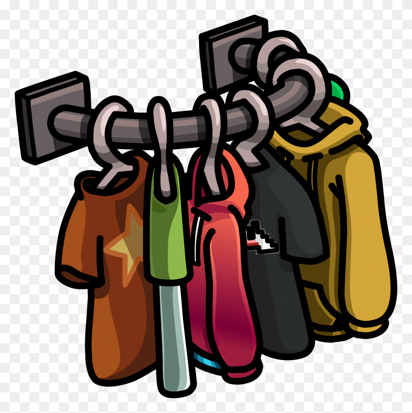 3422x3432 Clothes Image Animated Clothes Rack, Dynamite, Bomb, Weapon HD PNG Download