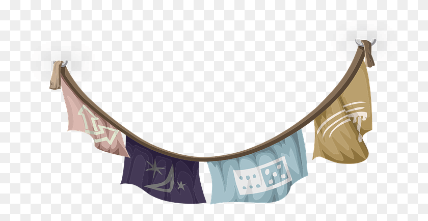 739x374 Clothes Line Clothesline Clothing Hanging Laundry Clothes Drying Vector, Apparel, Underwear, Lingerie HD PNG Download