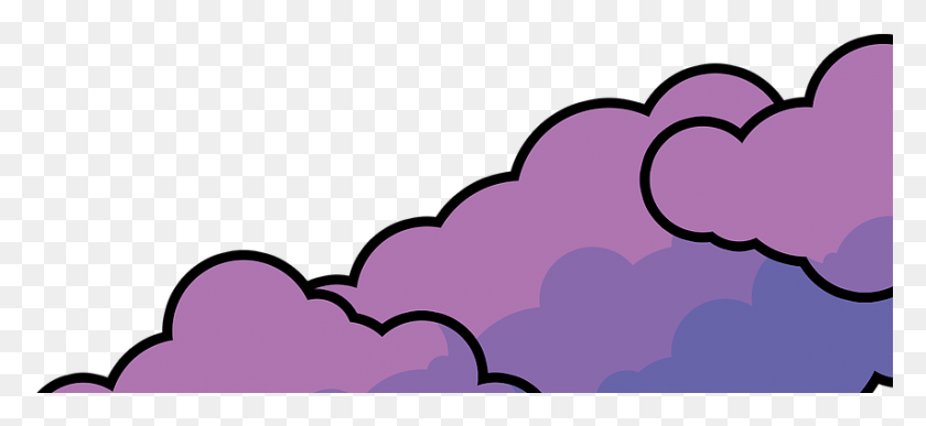 853x358 Cloud, Outdoors, Nature, Purple HD PNG Download