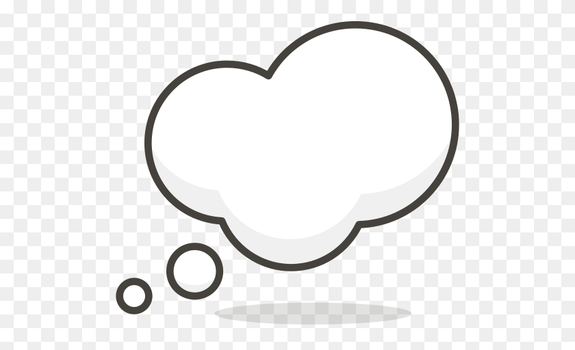 512x512 Cloud Bubbles Thought Icon Of Another Emoji Icon Set, Light, Astronomy, Moon, Nature Sticker PNG
