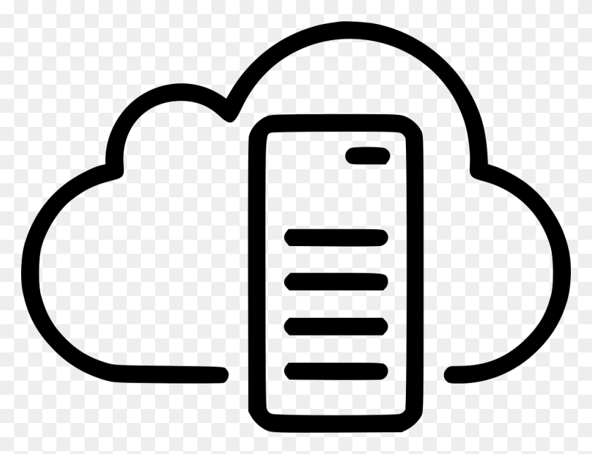 980x734 Cloud Computing Icon Transparent Background Cloud Server Black And White, Label, Text, Stencil HD PNG Download