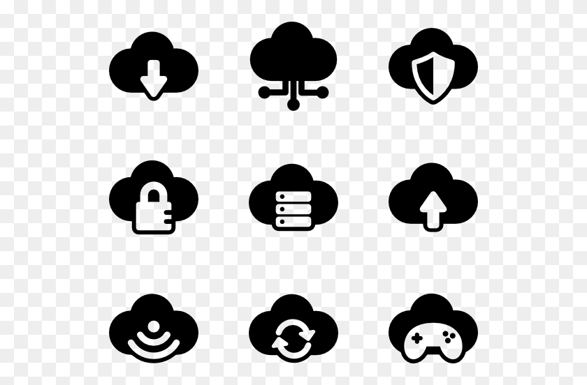 529x492 Cloud Computing Pictograms Cloud Service Icon, Gray, World Of Warcraft HD PNG Download