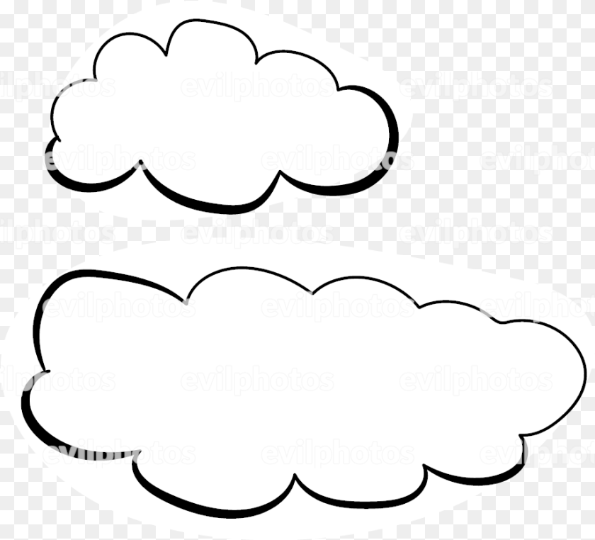 921x835 Cloud Drawing Line Art, Body Part, Mouth, Person, Teeth Clipart PNG