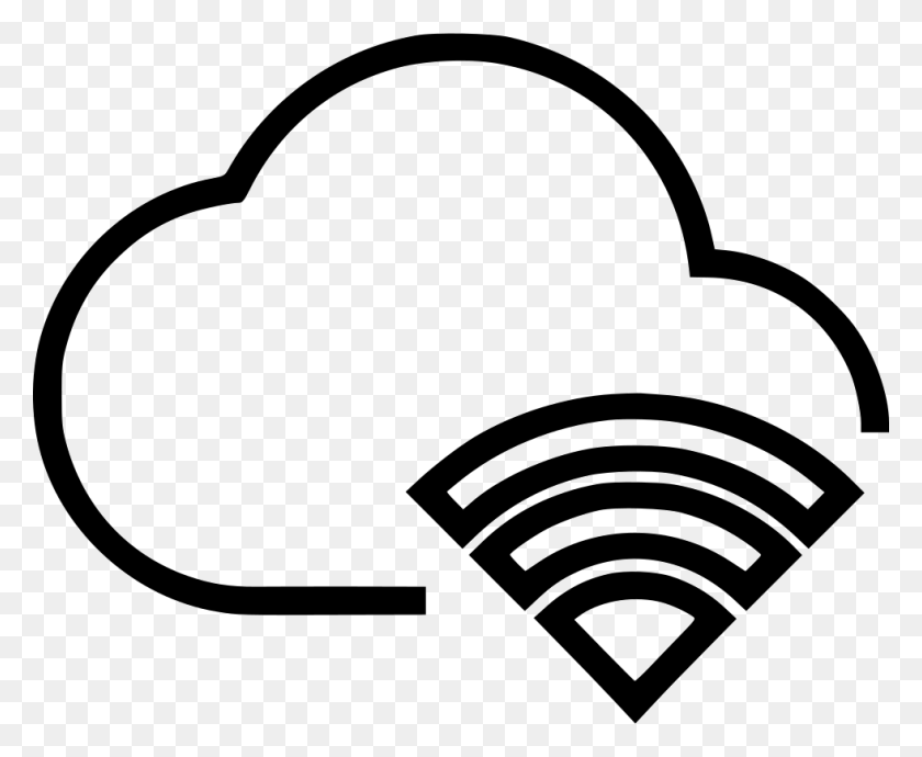 980x792 Cloud Network Wireless Icon Free Icon, Label, Text, Stencil HD PNG Download