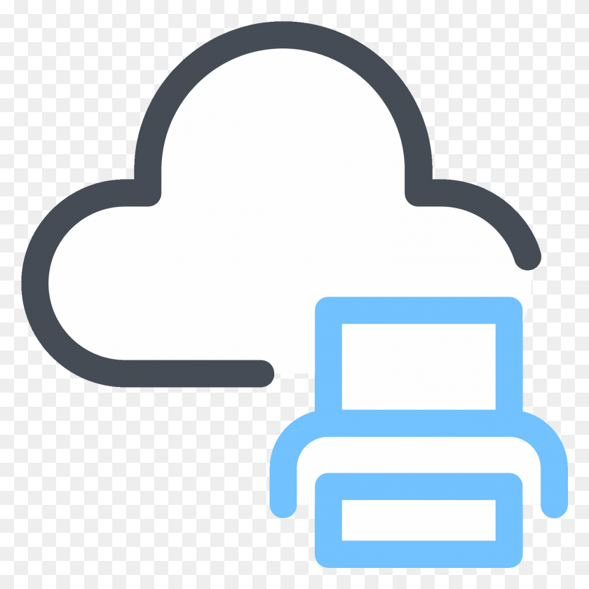 1514x1514 Cloud Print Icon, Cushion, Shovel, Tool HD PNG Download