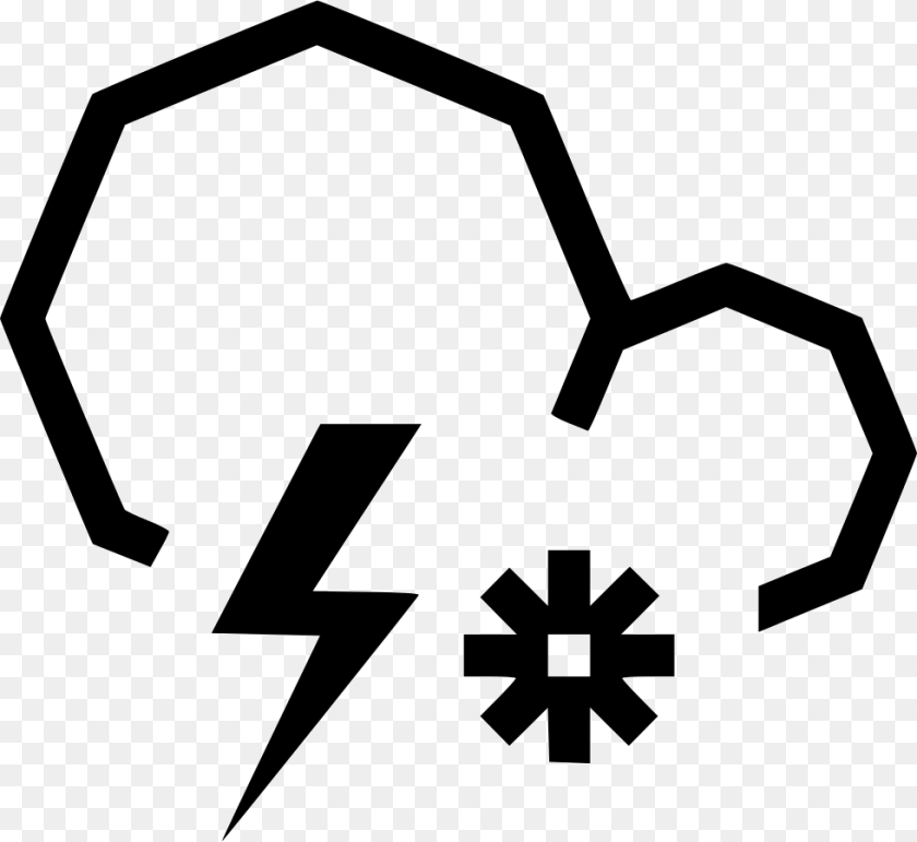 Cloud Snow Thunderstorm Comments Rain, Recycling Symbol, Symbol, Stencil, Device PNG