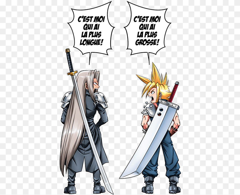 Cloud Strife Cloud Sephiroth, Weapon, Book, Comics, Sword Sticker PNG