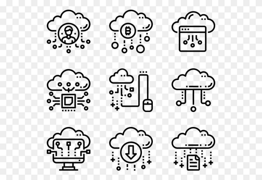 541x517 Cloud Technology Corruption Icons, Gray, World Of Warcraft HD PNG Download