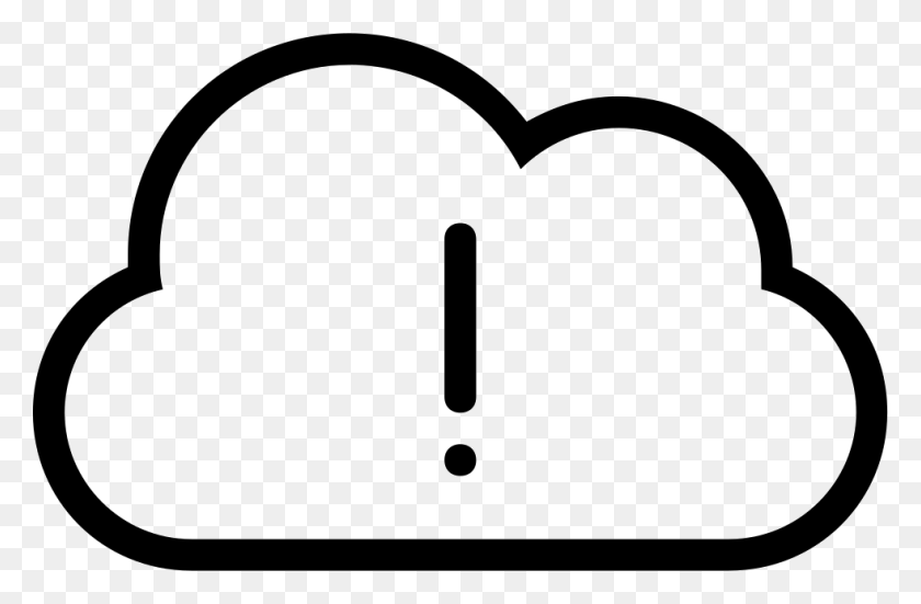 981x618 Descargar Png Nube Con Signo De Exclamación Advertencia Del Clima De Trazo Interior Símbolo De Clima Para Ventoso, Número, Texto, Gafas De Sol Hd Png
