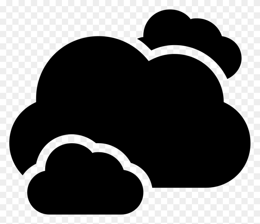 981x836 Clouds Black Storm Weather Symbol Comments Weather Cloud Icon, Stencil, Heart HD PNG Download