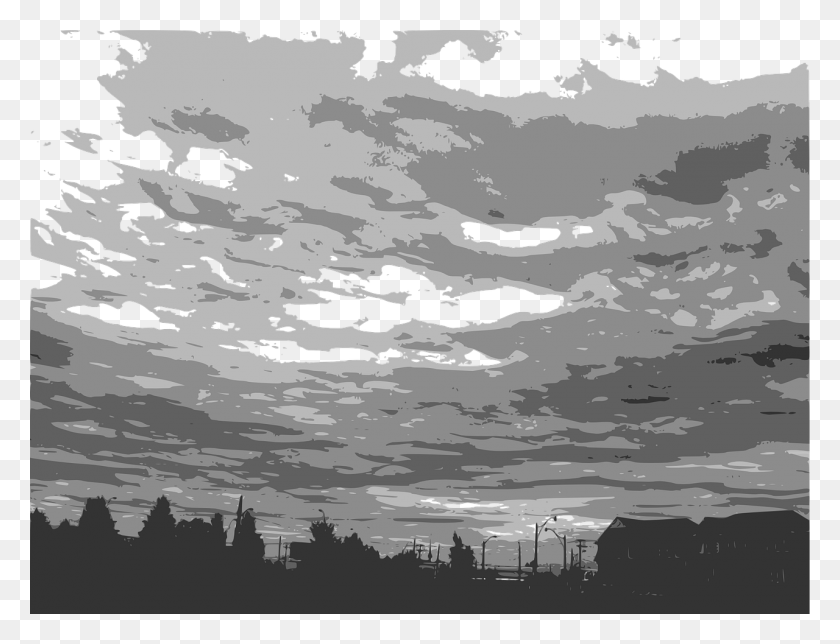1280x959 Облака Небо Черно-Белая Буря Пасмурная Погода Облака Клипарт, Природа, На Открытом Воздухе Hd Png Скачать