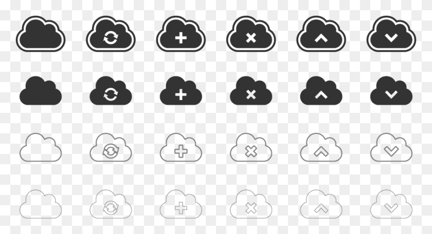906x461 Clouds Vector Icons Cloud Icon Ai Free, Text, Alphabet, Number HD PNG Download