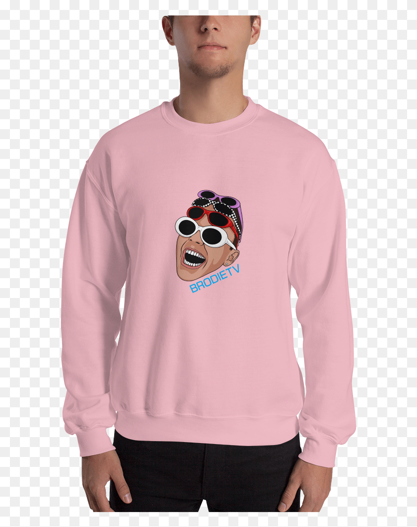 597x1001 Clout Crewneck Crew Neck, Sleeve, Clothing, Apparel HD PNG Download