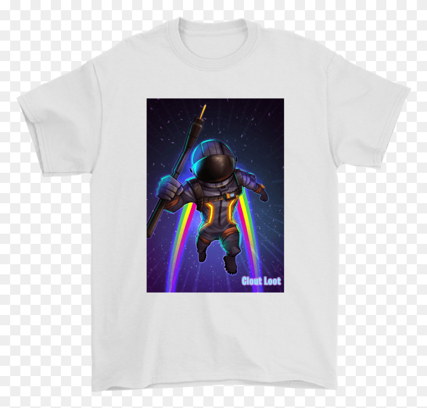857x817 Descargar Png Clout Loot Fortnite Dark Voyager T Shirt Boba Fett, Ropa, Camiseta, Camiseta Hd Png