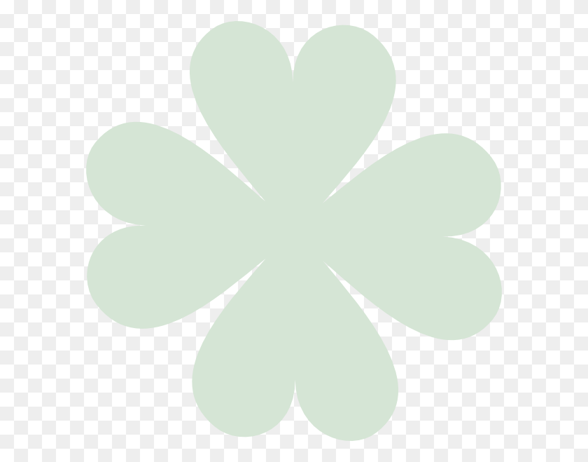 594x599 Clover, Pattern, Ornament, White HD PNG Download