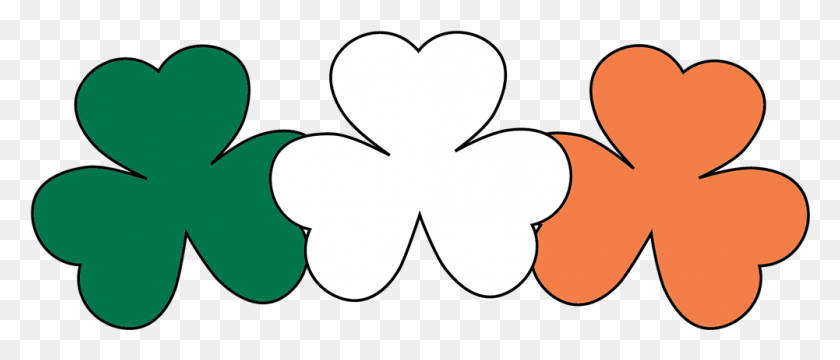 1001x385 Клевер Ирландский Флаг Прозрачный Ирландский Флаг, Подушка, Трафарет, Подушка Png Скачать