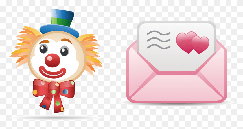 1627x810 Clown Clipart Birthday Cake Kartun Amplop, First Aid, Clothing, Apparel HD PNG Download