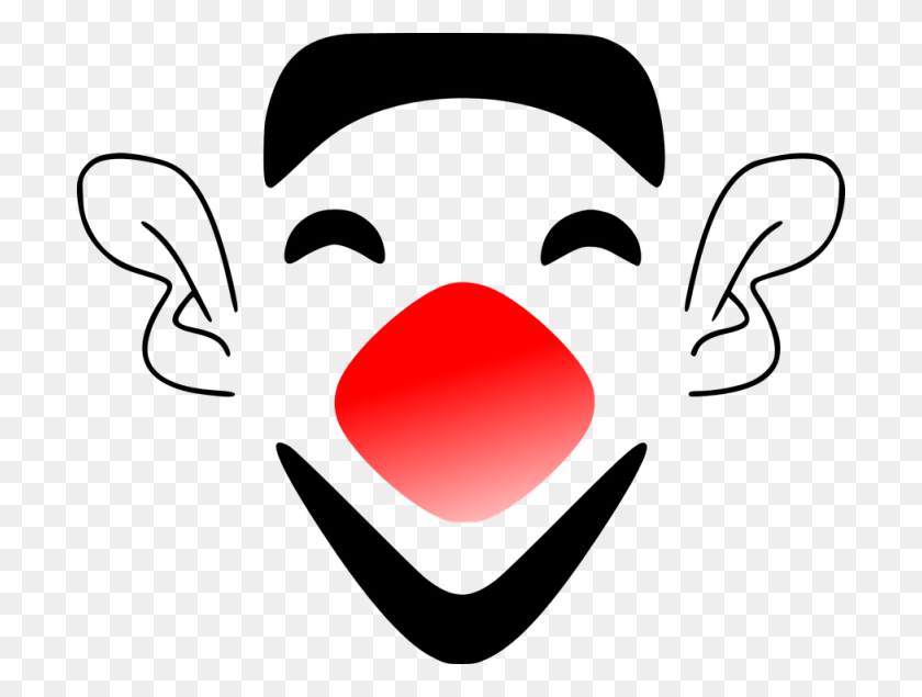 700x575 Clown Face Cartoon Clown Face, Moon, Outer Space, Night HD PNG Download