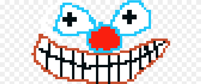 Clown Face Pixel Art Maker Circle, Teeth, Person, Mouth, Body Part Clipart PNG