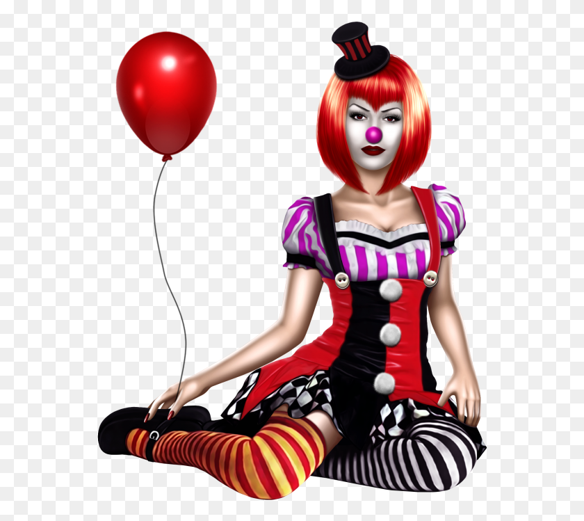 562x689 Clown Girl 2 2 Costume, Performer, Person, Human HD PNG Download
