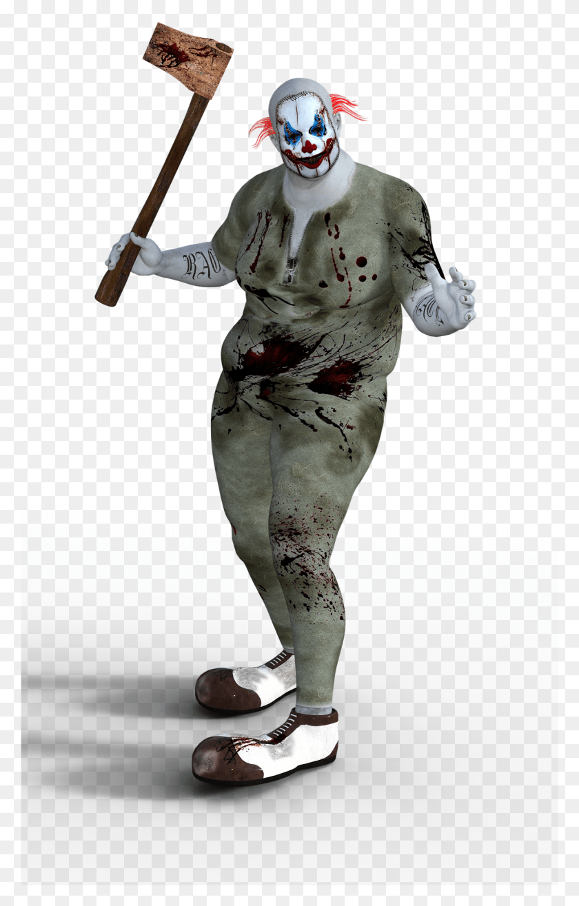 1187x1910 Clown Terror Horror Scary Halloween Spooky Evil Imagenes De Terror, Person, Human, Axe HD PNG Download