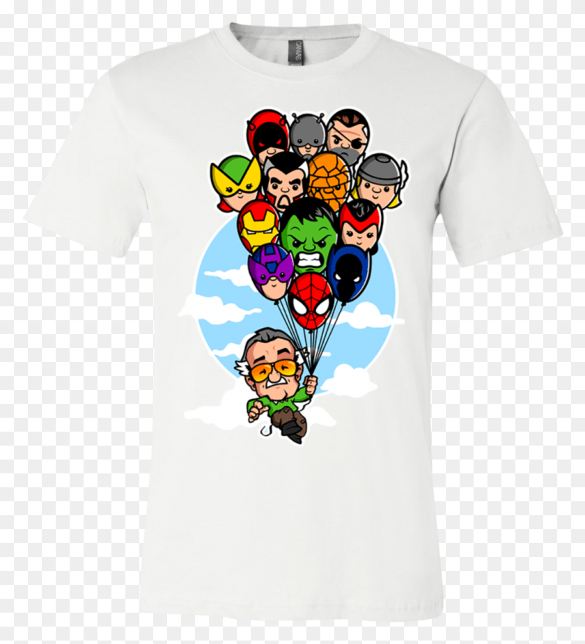 1032x1145 Clozme Stan Lee T Shirt Balloons, Clothing, Apparel, T-shirt HD PNG Download