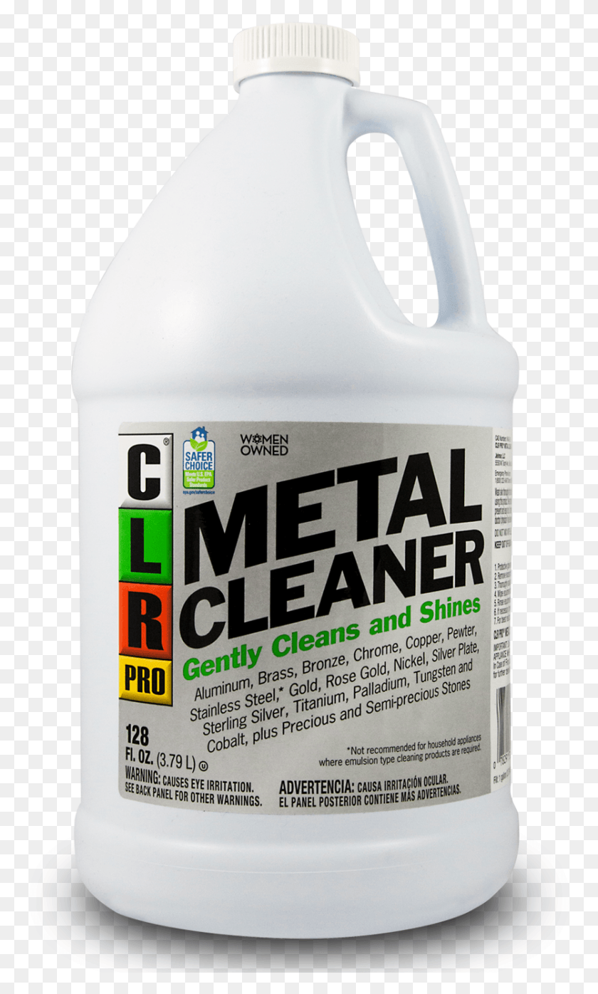 835x1431 Clr Pro Metal Cleaner 128oz Metal Cleaning Products, Beverage, Drink, Label HD PNG Download