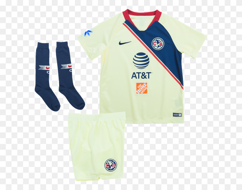 600x600 Club America 1819 Youthkids Home Kit By Nike Club Amrica, Clothing, Apparel, Shirt HD PNG Download