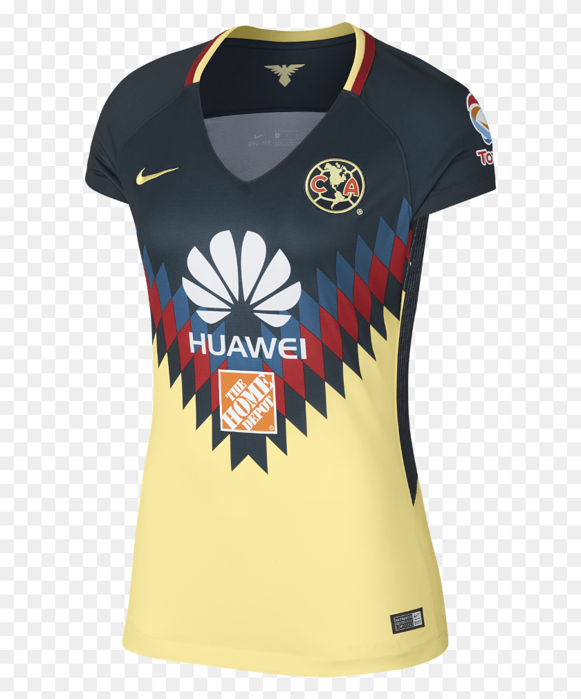 597x951 Club America Home Jersey, Clothing, Apparel, Shirt HD PNG Download