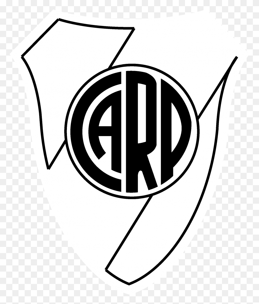 1881x2233 Club Atletico River Plate Logo Black And White River Plate Escudo, Armor, Shield, Ball HD PNG Download