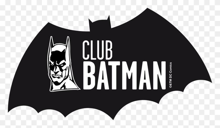 1600x883 Descargar Png / Club Batman, Etiqueta, Texto, Símbolo Hd Png