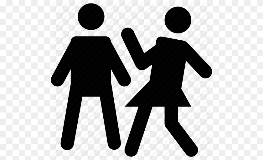 512x512 Club Dancing Couple Dance Dance Party Dancing People Disco Icon, Silhouette, Person, Walking, Body Part Transparent PNG
