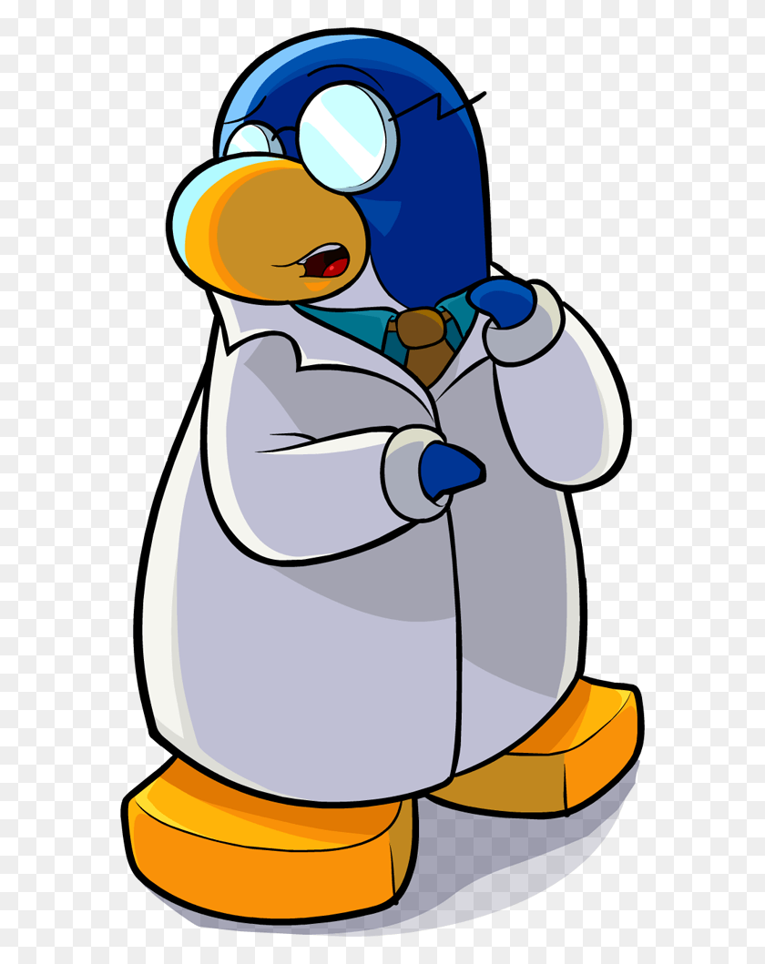 576x999 Club Penguin Clipart Svg Royalty Free Stock Club Penguin Gary Cutout, Doctor HD PNG Download