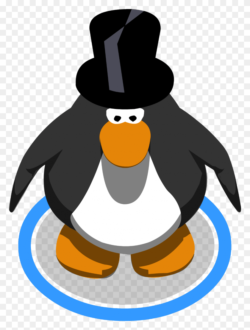 1024x1376 Club Penguin Club Penguin Tophat Club Penguin Penguin Club Penguin 3d Penguin, Animal, Bird, King Penguin HD PNG Download