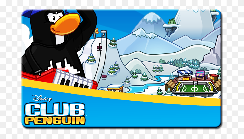 696x418 Club Penguin Gift Card Club Penguin, Outdoors, Nature, Snow HD PNG Download