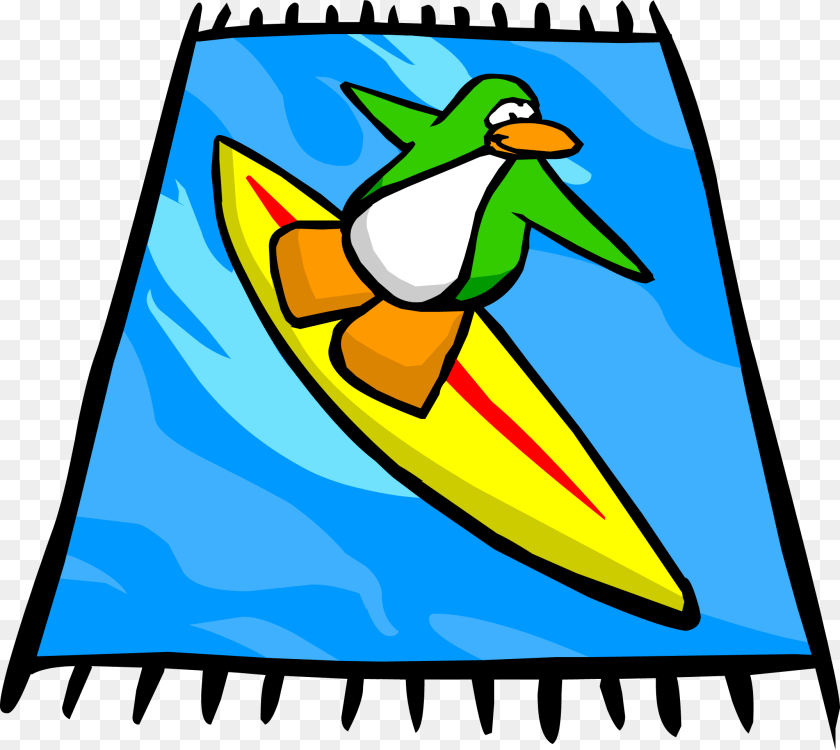 2152x1921 Club Penguin Rewritten Wiki Beach Towel Clipart, Vehicle, Transportation, Rowboat, Kayak Transparent PNG