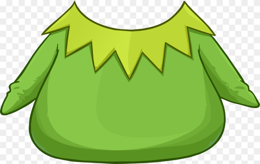 2295x1452 Club Penguin Wiki Kermit Costume Club Penguin, Green, Blouse, Clothing PNG