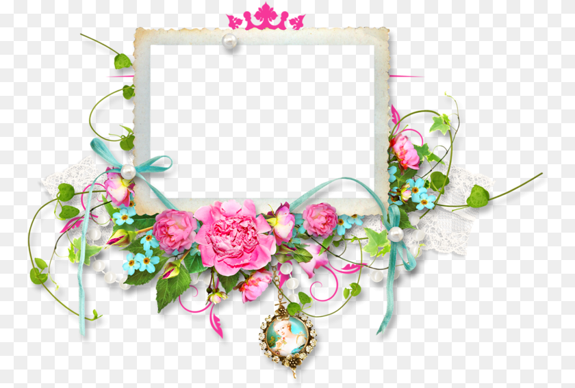 Cluster Rose Round Frame Flower, Plant, Flower Arrangement, Flower Bouquet, Art Clipart PNG