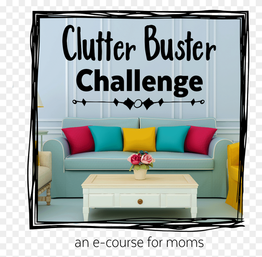 762x764 Clutter Studio Couch, Furniture, Table, Living Room HD PNG Download