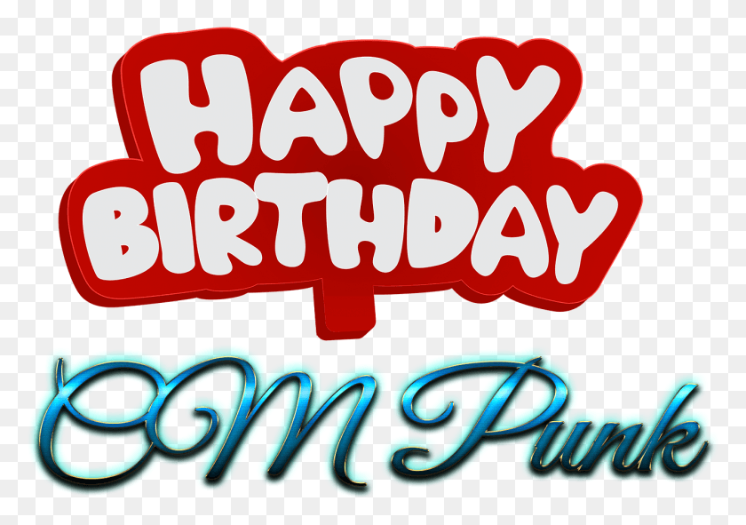 1336x910 Cm Punk Happy Birthday Name Logo Calligraphy, Text, Label, Word HD PNG Download