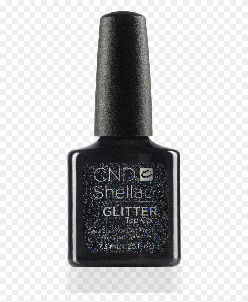 412x962 Cnd Shellac Glitter Top Coat, Bottle, Cosmetics, Aftershave HD PNG Download