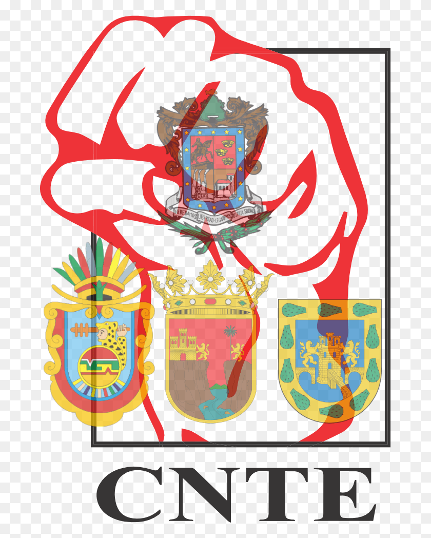 685x988 Cnte Logo Escudo Logos De La Cnte, Poster, Advertisement, Symbol HD PNG Download